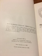 Abbott Hall USNR Unites States Navy Reserve 1940 1945 second edition 1946