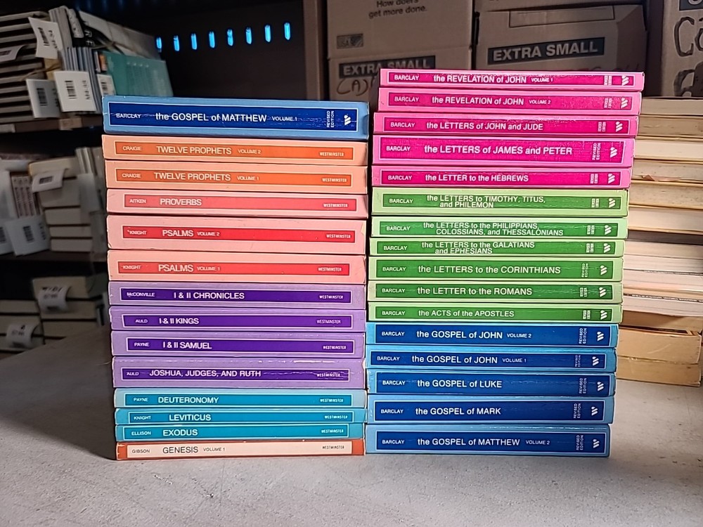 Westminster Bible Companion Lot ~30 Books Barclay Commentary Set OT NT Mixed