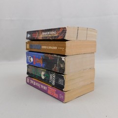 5pc Epic Fantasy Paperback Lot Weis Hickman Donaldson Terry Brooks Robert Jordan