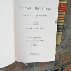 West Publishing South Western Reporter 2d 387-402 (1966) HC Texas Cases