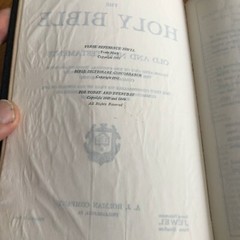 Holy Bible References Concordance Genuine Morocco Leather Black 1949