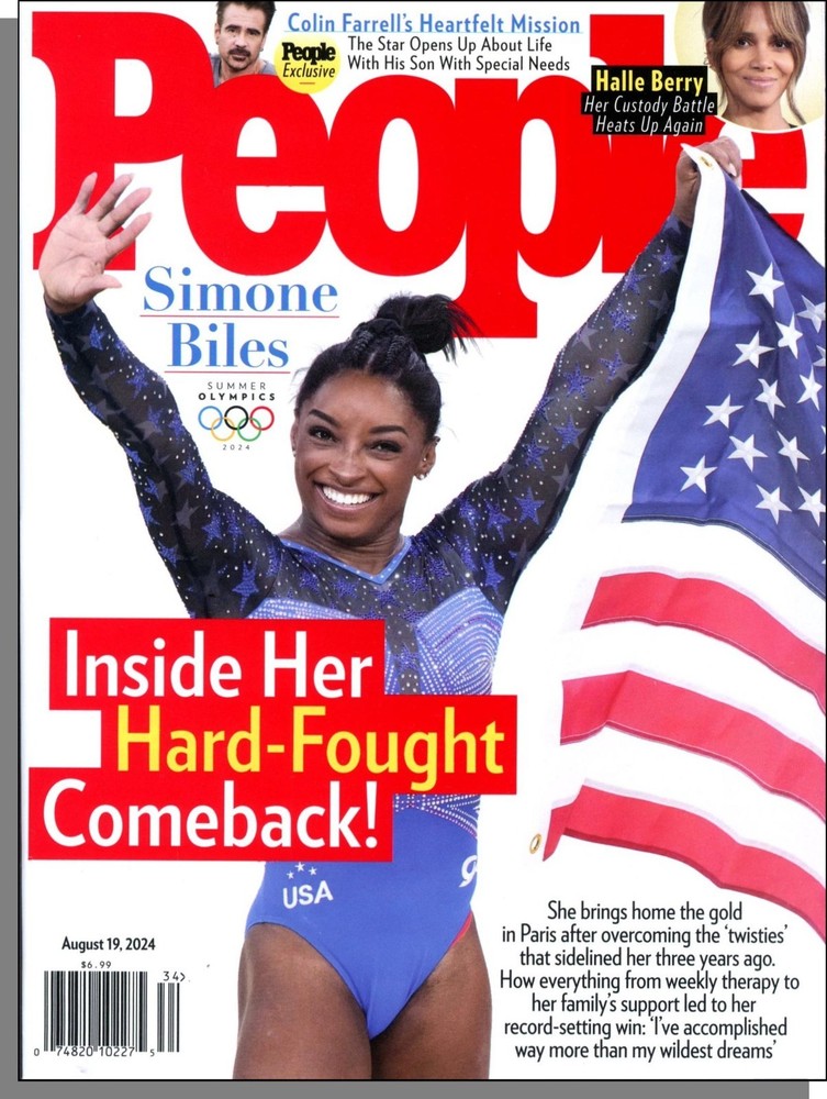 People – 2024, August 19 – Simone Biles, Surrogacy Fraud, Colin Farrell’s Son