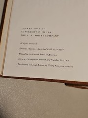 Pathology by W.A.D. Anderson 4th Edition HC Mosby 1961