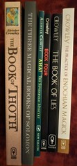 6 book Aleister Crowley lot Enochian Magick AHA! 4 of Thoth Lies The Bks Solomon