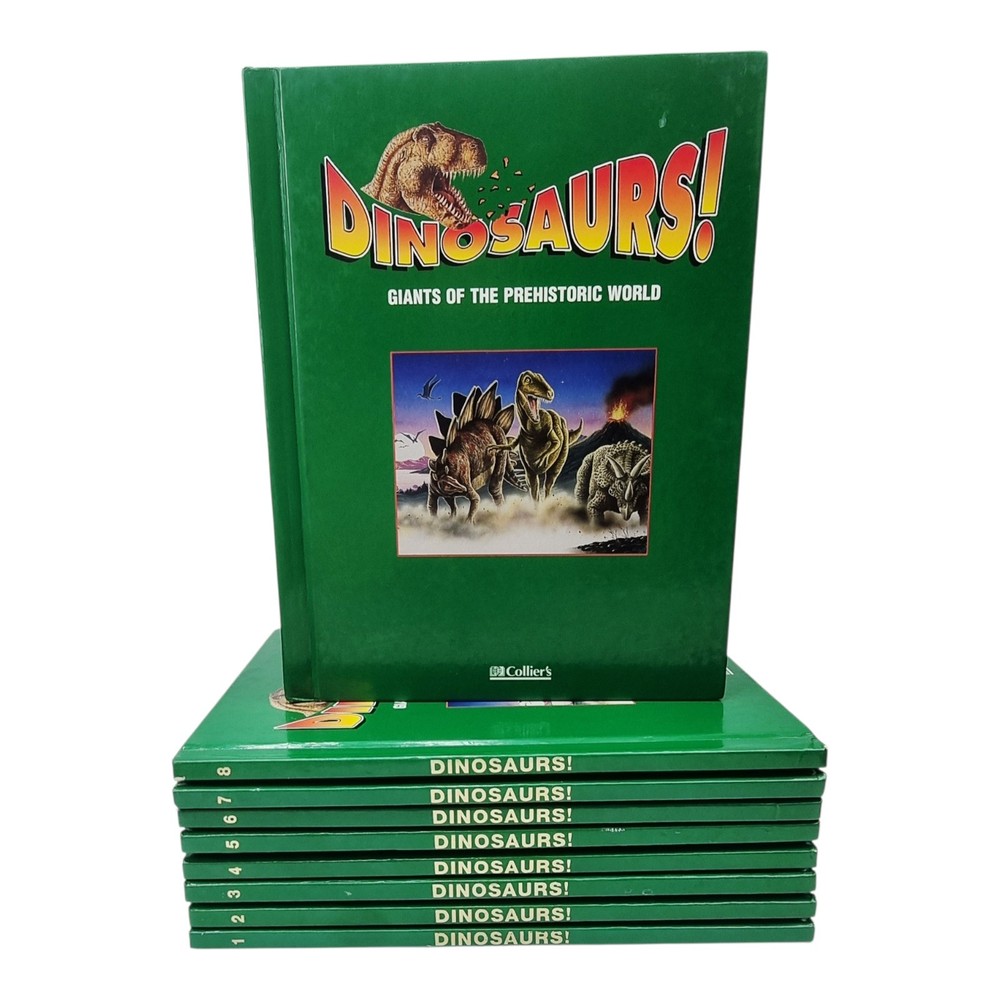 Dinosaurs! Giants of the Prehistoric World Complete 8 Vol Set Collier’s…