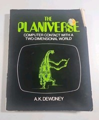 The Planiverse: Computer Contact With a Two-Dimensional World 1984 Vintage Book