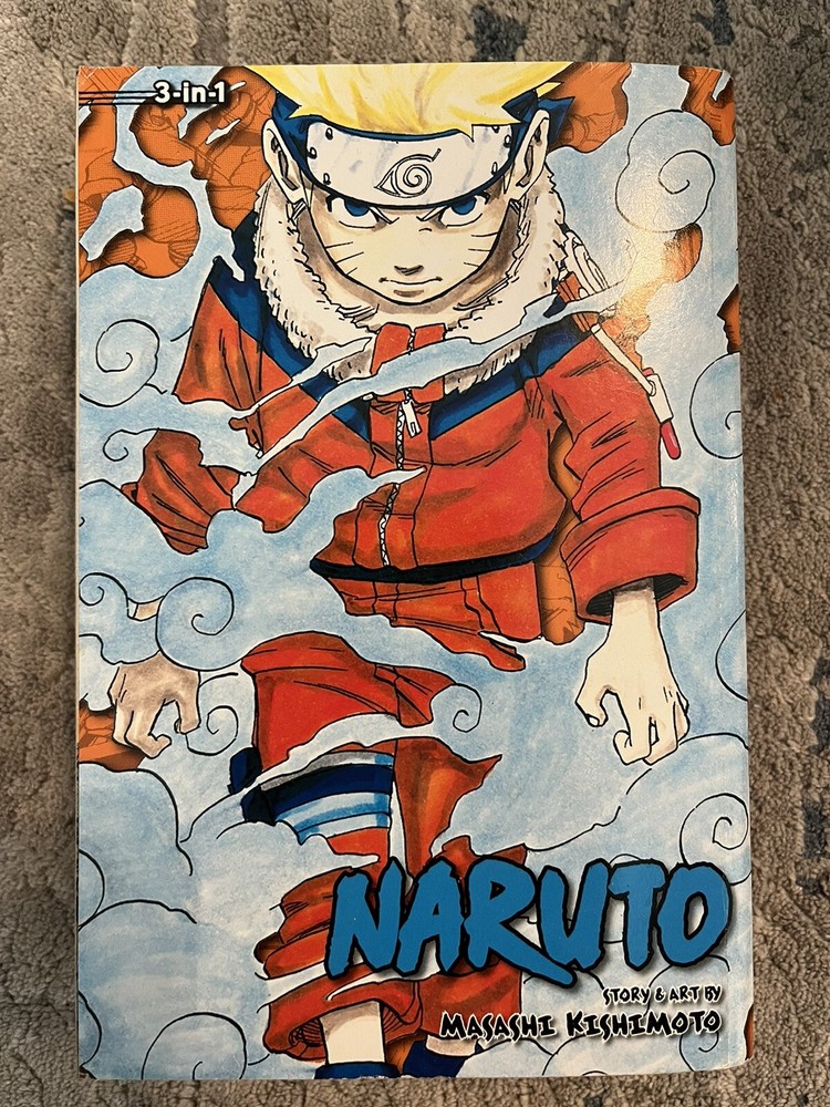 Naruto (3-In-1 Edition), Vol. 1, 2, 3 English Manga Anime Shonen Jump