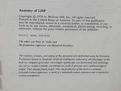 Anatomy of LISP by John Allen, Computer Science Series, 1978 McGraw Hill
