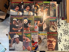 SPORTS ILLUSTRATED MAGAZINE – 62-75 – LOT OF 32- DUPLICATES -MOST PAGE PROTECTED