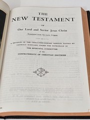 Holy Bible New Catholic Edition 1949 Douay Version Confraternity Edition HC
