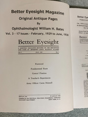 Better Eyesight Magazine Original Antique Pages~~W. Bates (2020 Illustrated PB)