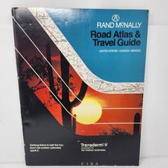 Vintage Rand McNally Road Atlas & Travel Guide USA Mexico Canada 1981 Map Book
