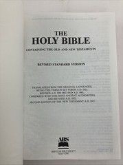Holy Bible Revised Standard Version RSV Thomas Nelson 1952