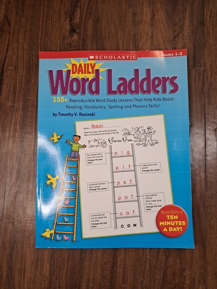 Daily Word Ladders: Grades 1-2 Grades 1-2 by Timothy V. Rasinski (2008, Trade…