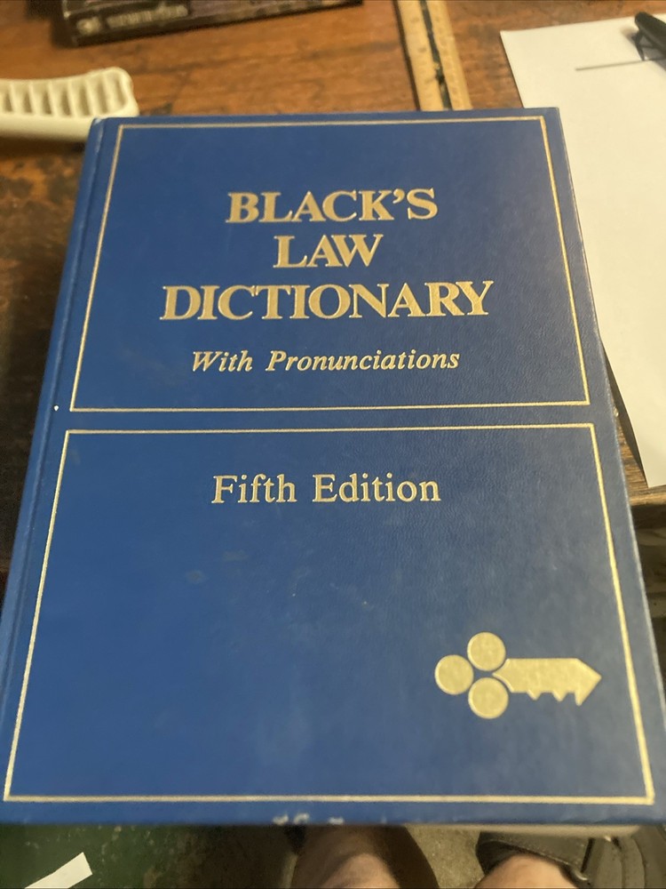 blacks BLACK’S LAW DICTIONARY with pronunciations hardcover fifth edition