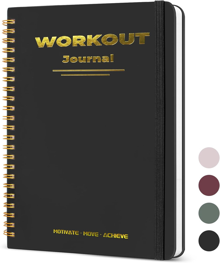 Undated Fitness Workout Journal for Men & Women, A5(8.5″ x 6.7″) Fitness Journal
