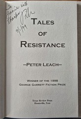Tales of Resistance by Peter Leach – Used Paperback SIGNED acceptable cond.