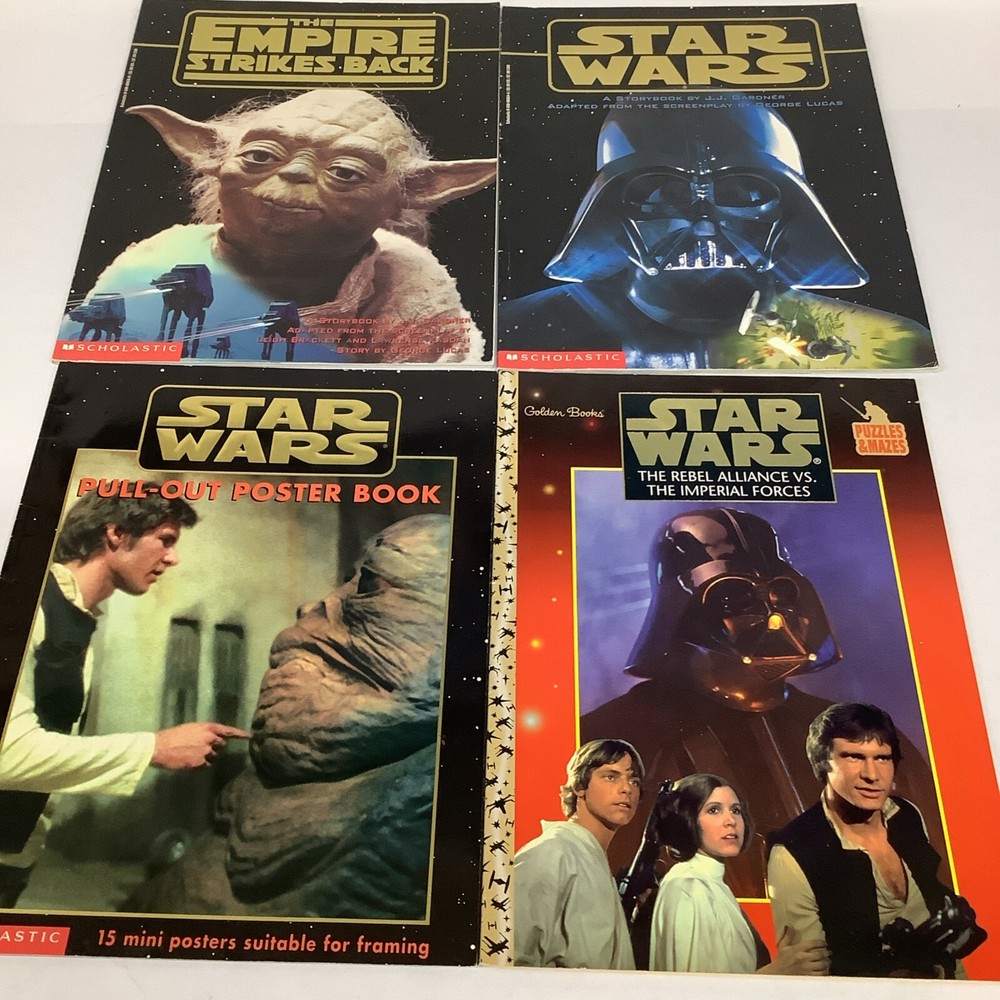 Star Wars Empire Kids Book Stories Poster Puzzle Lot