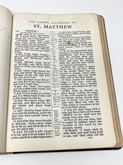 Holy Bible 1944 WW2 Era Concordance National Bible Press Large Print W/ Inserts