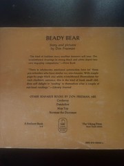 SCARCE SIGNED!! Beady Bear by Don Freeman. 1st PB. VG+