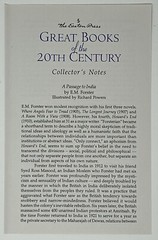 EASTON PRESS: A Passage To India: Collector’s Ed. by E. M. Forster – 1992 HC
