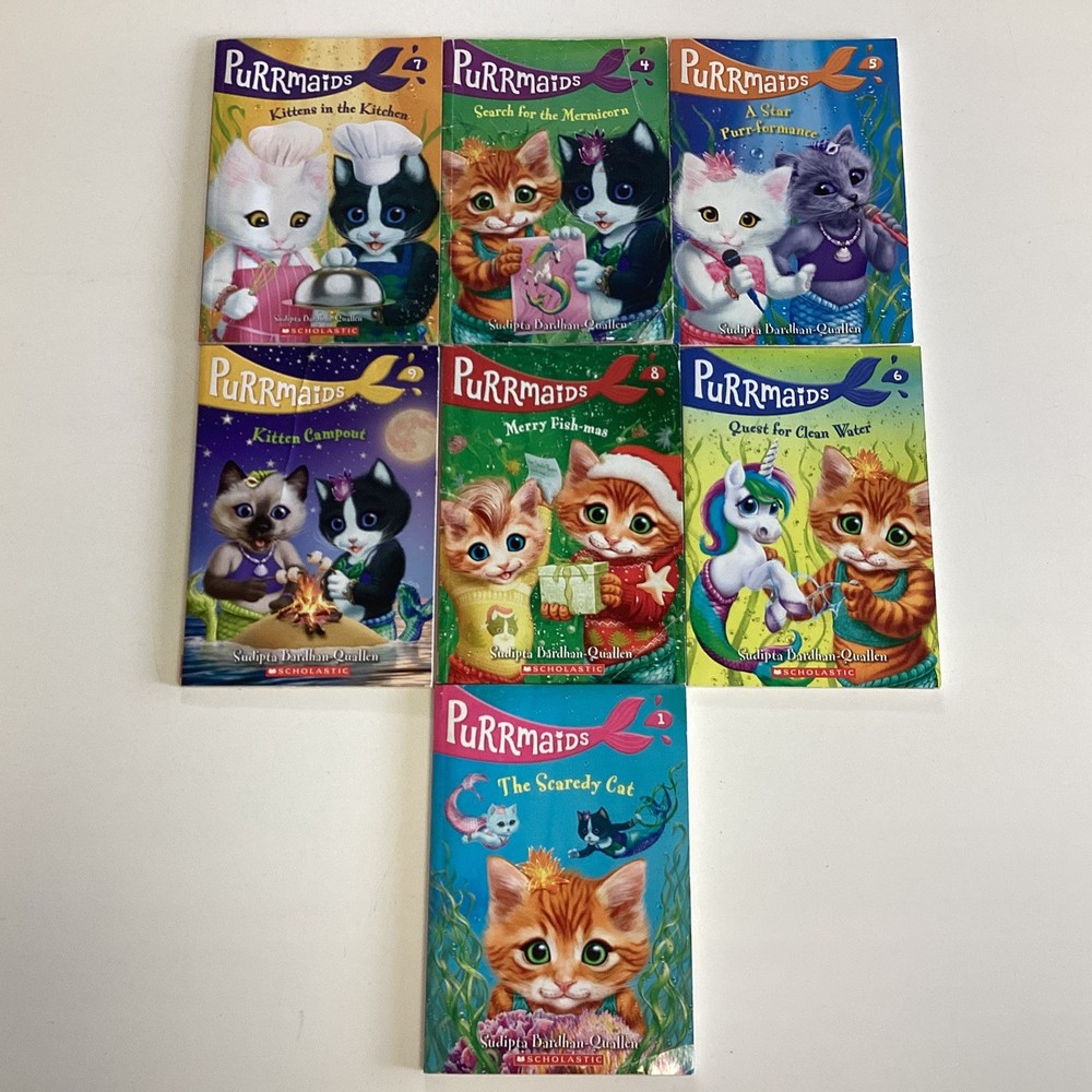 Purrmaids 7 Book Lot Sudipta Bardhan Quallen