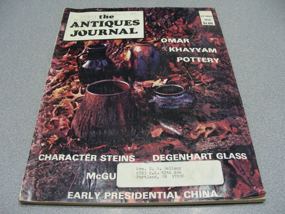 Antiques Journal – September 1974 Vintage Magazine