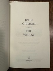 The Widow: A Novel by John Grisham (2025, Hardcover) LEGAL THRILLER SUSPENSE