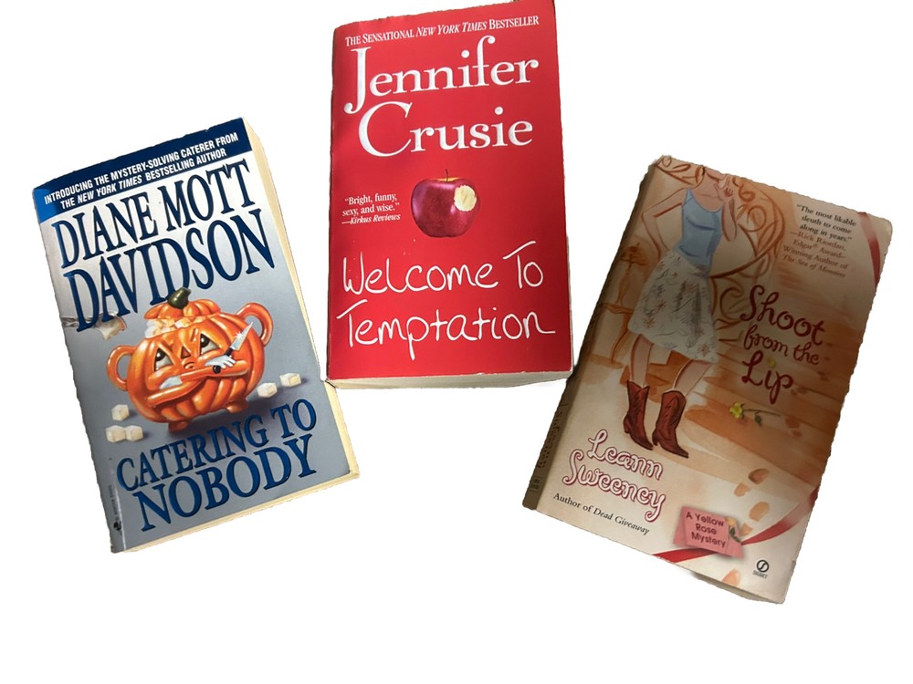 Shoot From The Lip, Catering To Nobody, Welcome To Temptation – 3 Book Lot- Ppb