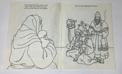 Vintage Life of Jesus Bible Story Coloring Book Warner Press 1988