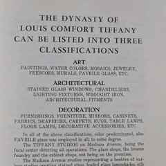 The Dynasty of Louis Comfort Tiffany The Final 280 Pages