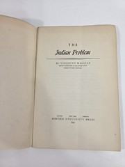 The Indian Problem Viscount Halifax 1942 Oxford University Press 31 Pages