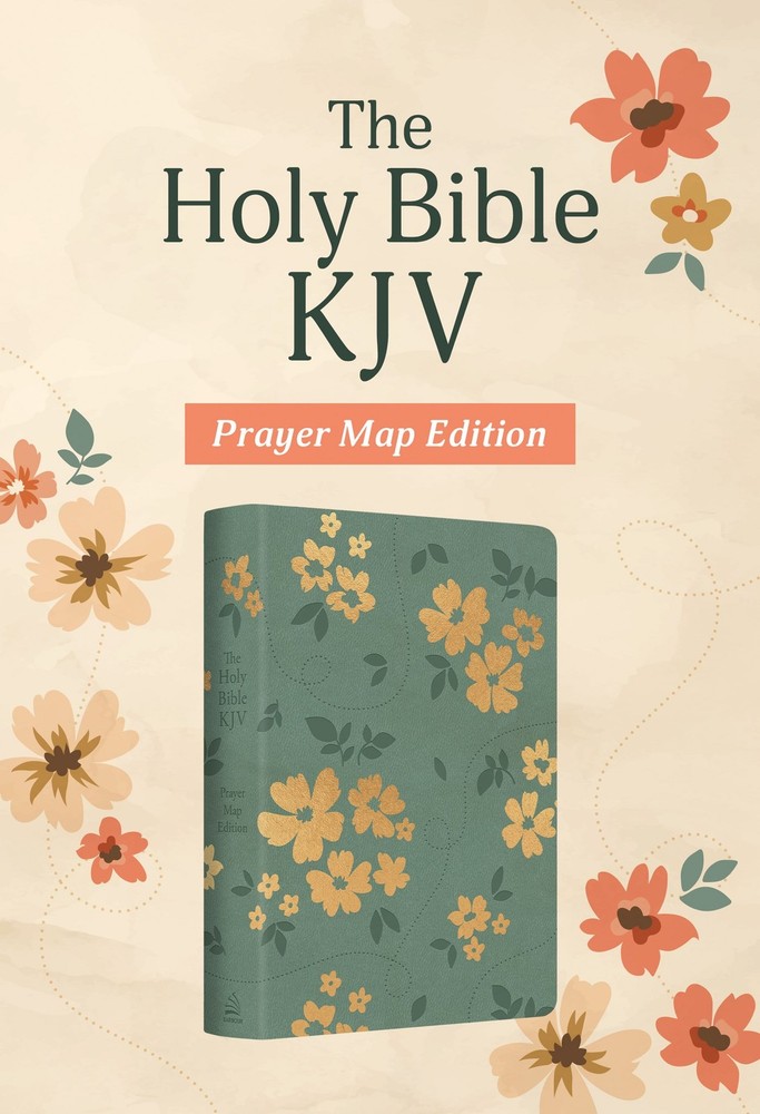 KJV The Holy Bible: Prayer Map Edition-Floral DiCarta