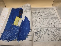 1980 Vintage Superheros 448 Page Big Big Book Coloring Activity Book Used