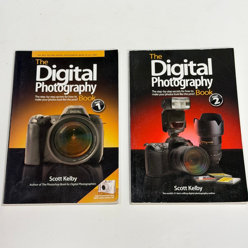 Scott Kelby Digital Photography Book Vol 1 & 2 Bundle Beginner Guide