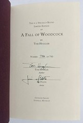 A Fall of Woodcock by Tom Huggler 1996 Deluxe Limited Edition 742 of 750 Signed