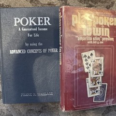 Lot Of 9 Vintage Poker Books. Wallace, Ashbury, Castle,Hallidays, Green, Davis