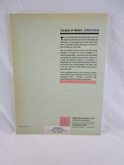 Duran Duran The Book Of Words & The Official Lyric Book Used