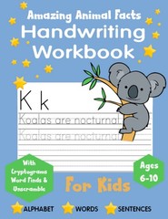 Handwriting Practice Book for Kids -Animal Facts- Ages 6 and up, Printing an…