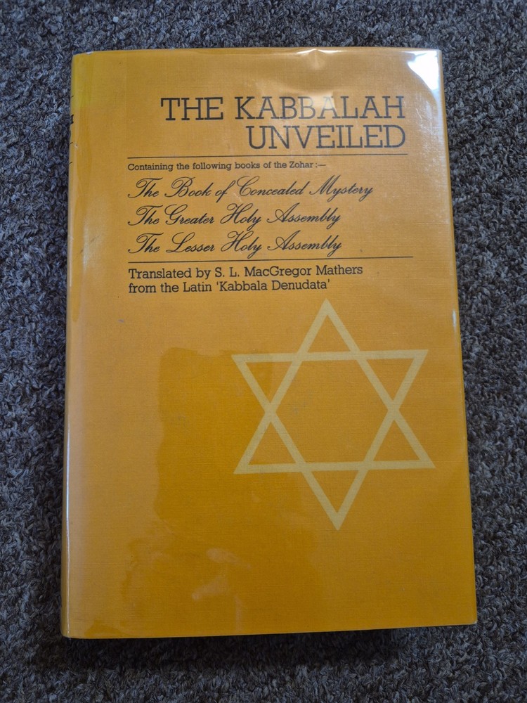 The Kabbalah Unveiled Translated SL MacGregor Mathers Hardcover DJ 1978