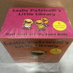 LESLIE PATRICELLI’S LITTLE LIBRARY – 8 Board Books For Baby – NEW