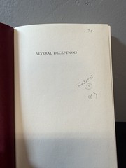 Several Deceptions by Jane Stevenson 1st Edition 1999 Jonathan Cape Hardcover