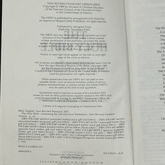 NRSV New Revised Standard Version Premium Bible Black Bonded Leather Abingdon