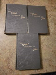 GOSPEL ACCORDING TO JOHN Vol I-III Gospel Hour HB Book Set 1968 Oliver Greene