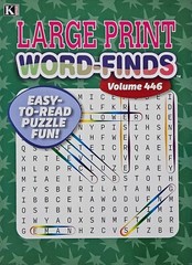 5 Large Print Word-Finds Puzzle Books Kappa Games Vol #427-446 ~ Search,Hunt NEW