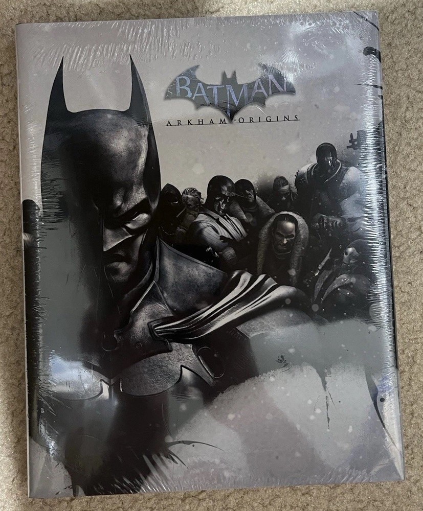 BATMAN: ARKHAM ORIGINS: Collector’s Ed. Guide (HC) w/ Dust Jacket + Lithographs