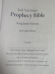KJV The Jack Van Impe PROPHECY BIBLE Red Letter Limited Special Edition Leather