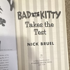 Bad Kitty Takes the Test by Nick Bruel Roaring Brook Press 2017 Special Edition