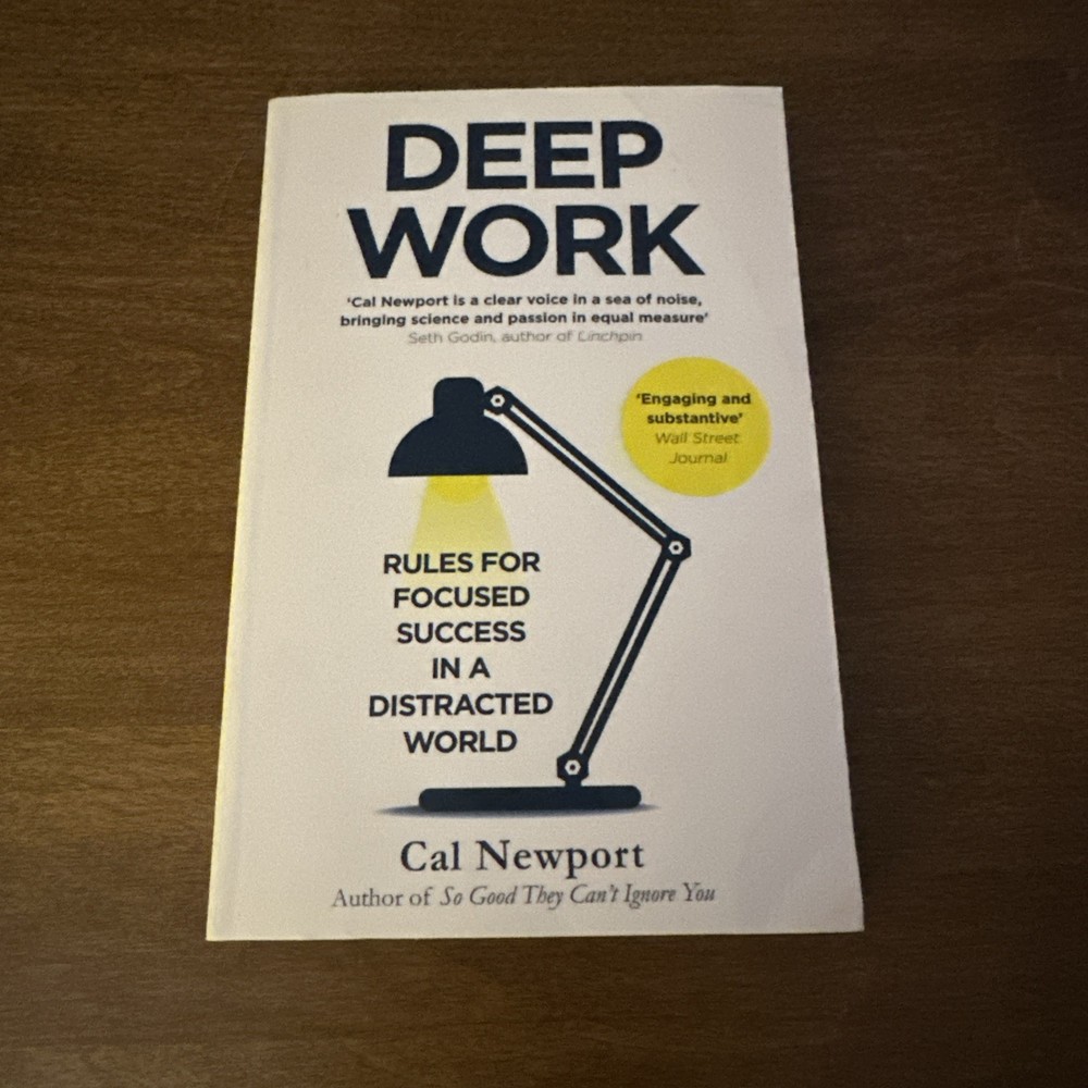 Deep Work: Rules for Focused Success in a Distracted World -GOOD NO WRITING