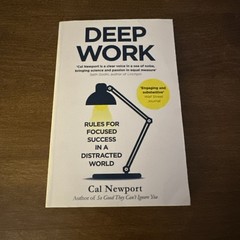 Deep Work: Rules for Focused Success in a Distracted World -GOOD NO WRITING